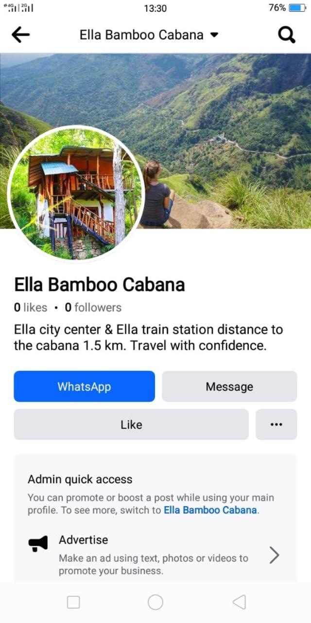 Ella Bamboo Cabana Exteriör bild